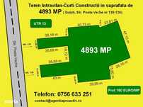 Proprietate exceptionala, Teren intravilan 4893 mp, Galati.