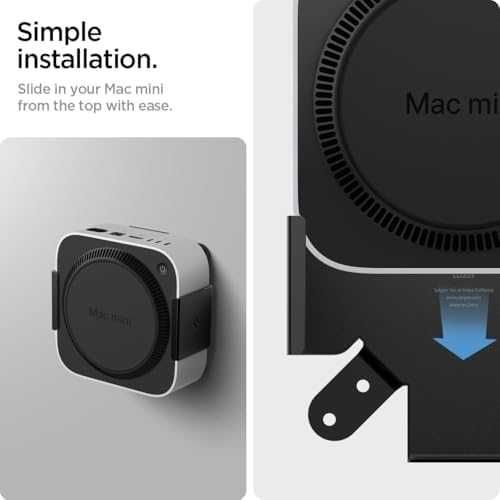 Нова Стойка с въздушен филтър за Mac mini M4 / M4 Pro 2024 Spigen