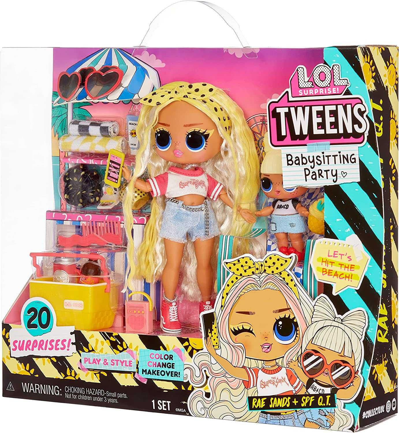 Лол няня с сестренкой L.O.L. Tweens Babysitting Beach Party 2 куклы