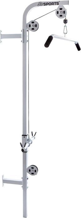 Scripete de montat de perete, din oțel, cu bară laterală și de triceps