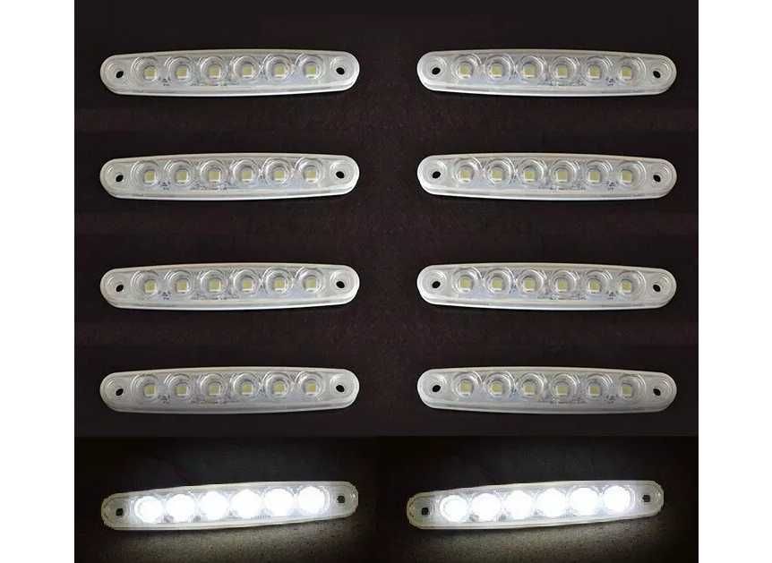1бр. лед LED габарити за камион с 6 SMD диода 12-24V , 5 цвята