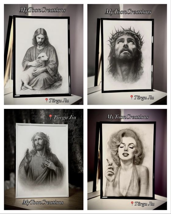 Tablouri personalizate după poză – portrete în creion | cadoul perfect