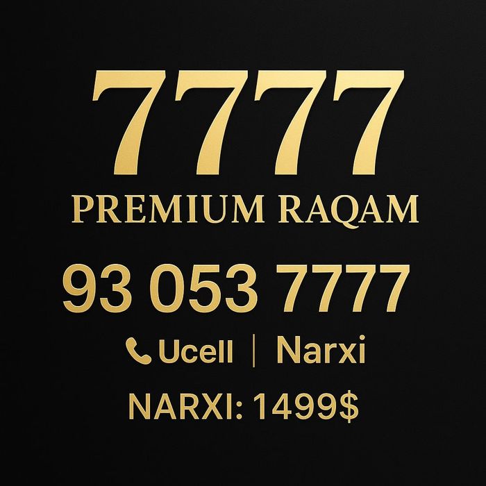 Ucell nomer 7777. obmen ham bor