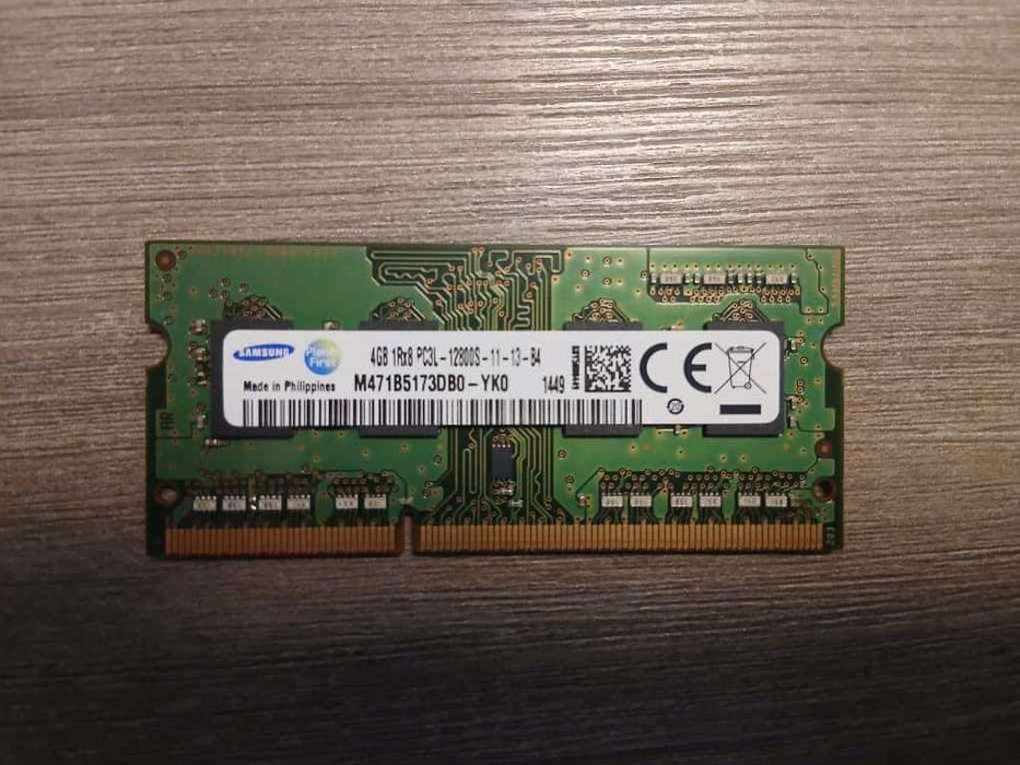 Memorie RAM laptop Samsung 4GB DDR3L 1600MHz 12800S M471B5173DB0-YK0