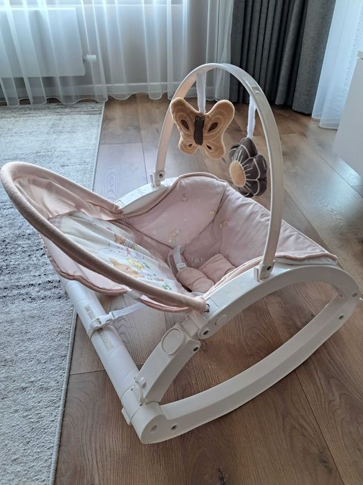 Бебешки шезлонг Lorelli Alex Beige Bear Party