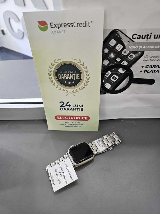 (ag42) Smartwatch Apple Serie 8 GPS 41mm B5364 * 2 ani garantie*