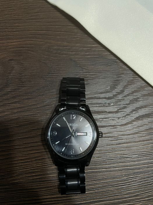 Orsga ceas barbati negru
