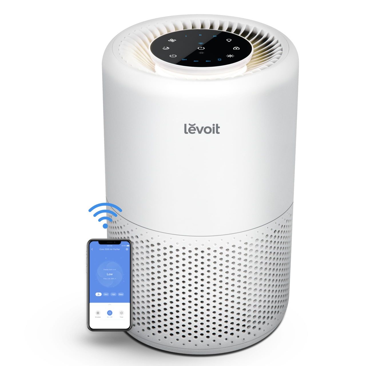 Purificator Aer Smart Levoit Core 200S Wi-Fi, Filtru True HE