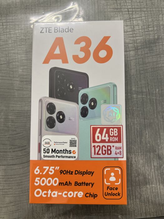Продаю новый телефон ZTE Blade A36