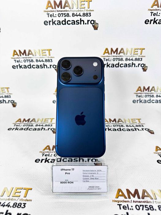 IPhone 17 Pro 1TB  -ERKAD CASH AMANET Galati-