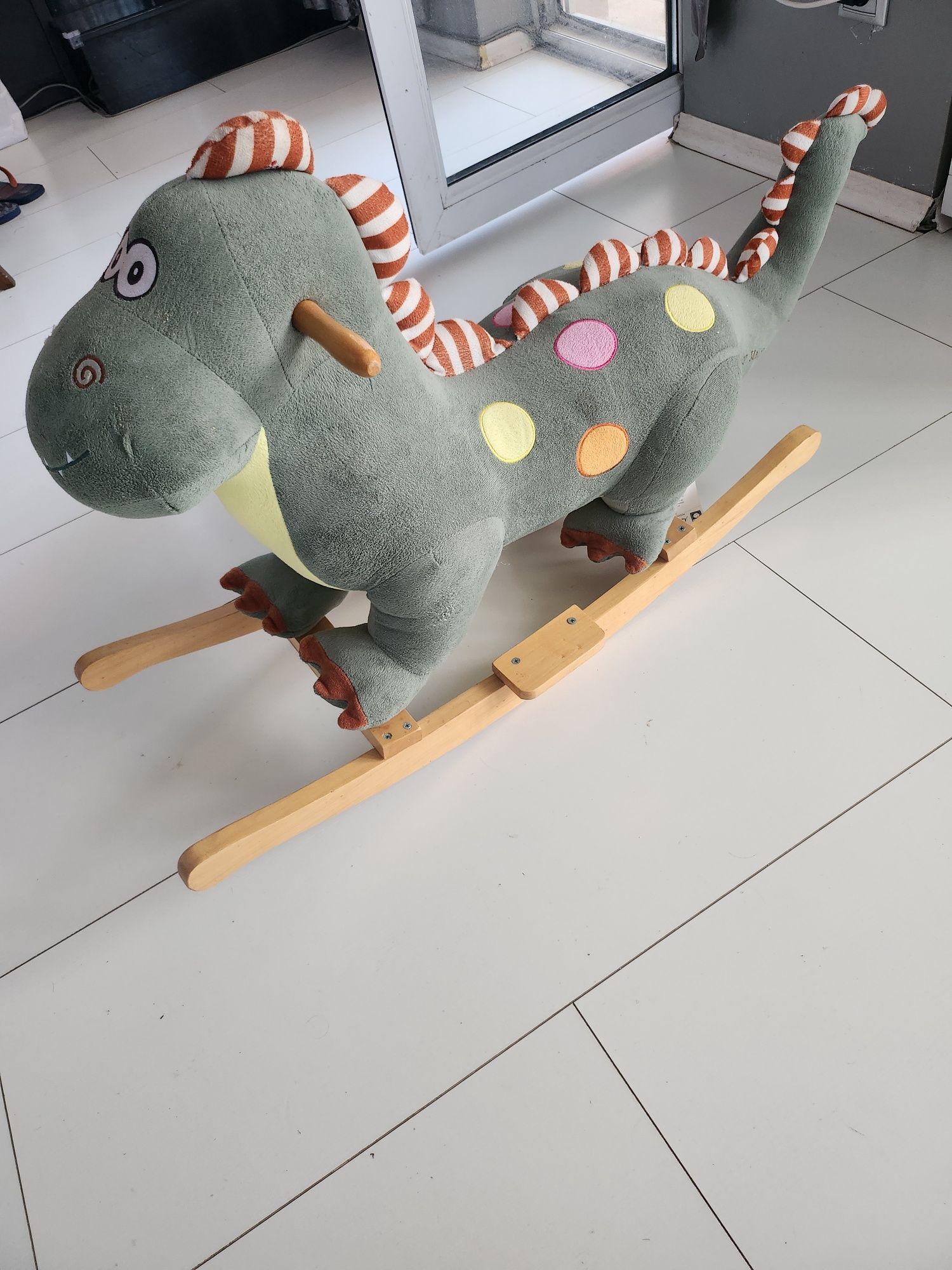 Люлееща се дървена  играчка Milly Mally - Dino