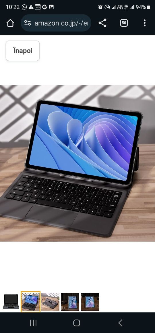 Husă cu tastatură pentru tabletă DOOGEE T30 Pro (sigilata)