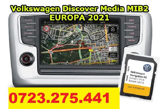 Harta navigatie 2021 Volkswagen Arteon Passat B8 Golf 7 Tiguan Sharan