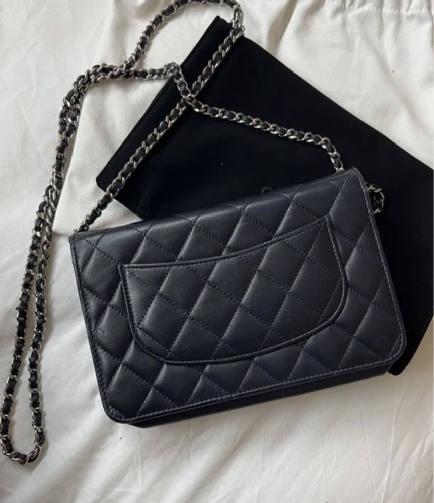 Chanel wallet on chain чанта