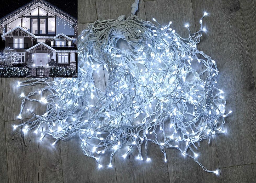 Instalatie Turturi FLASH REAL 23.5m FIR GROS 4 culori interconectabile