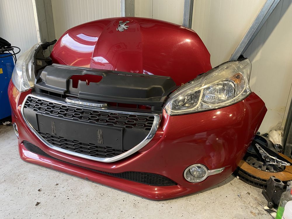 Fata completa Peugeot 208 2014 capota bara far trager radiator