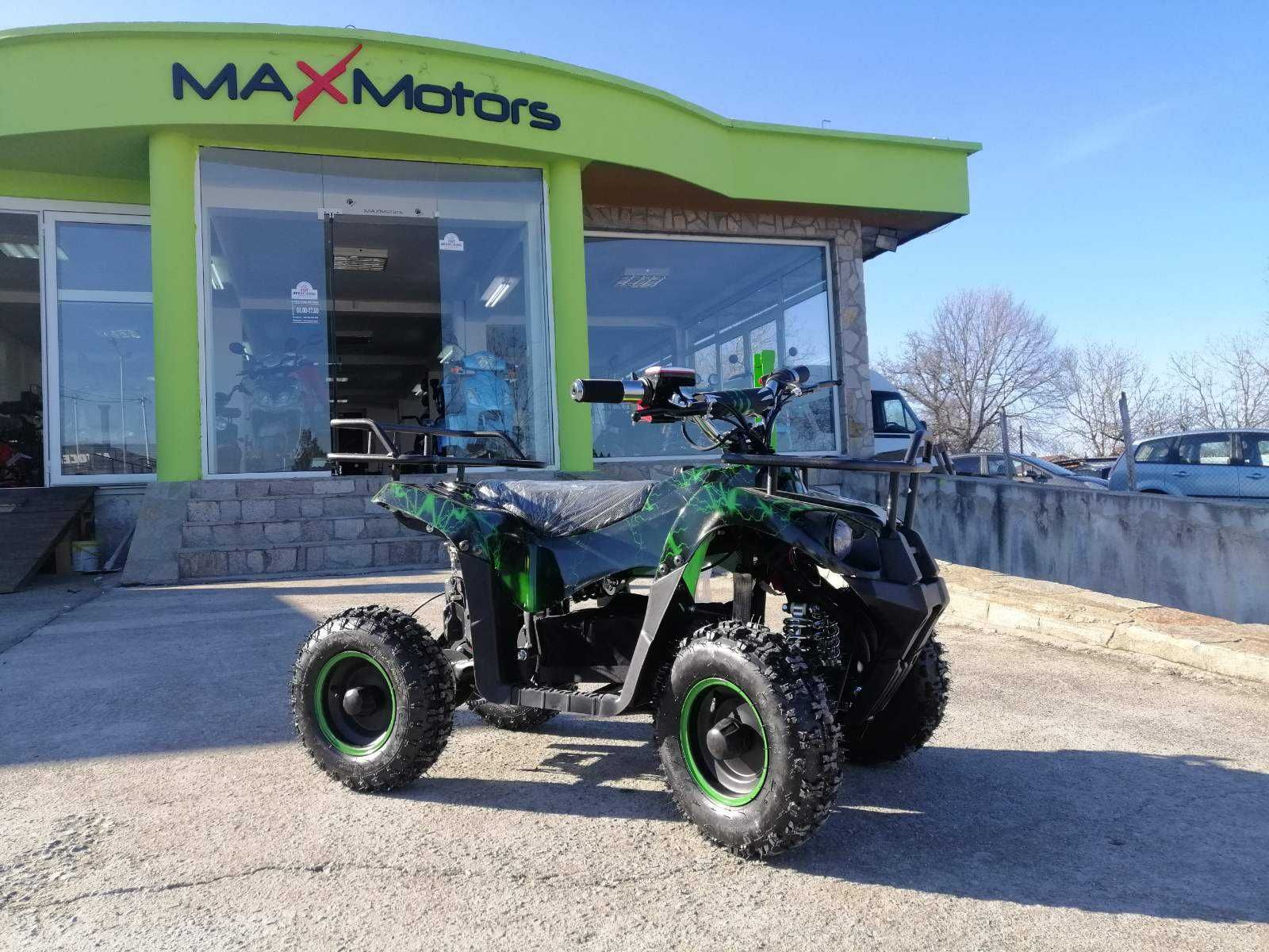 Детско електрическо АТВ Max Motors ATV 1200W Green lighting