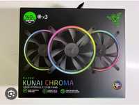 СКИДКА! (140mm 3шт кулер) RAZER Kunai Chroma для компьютера