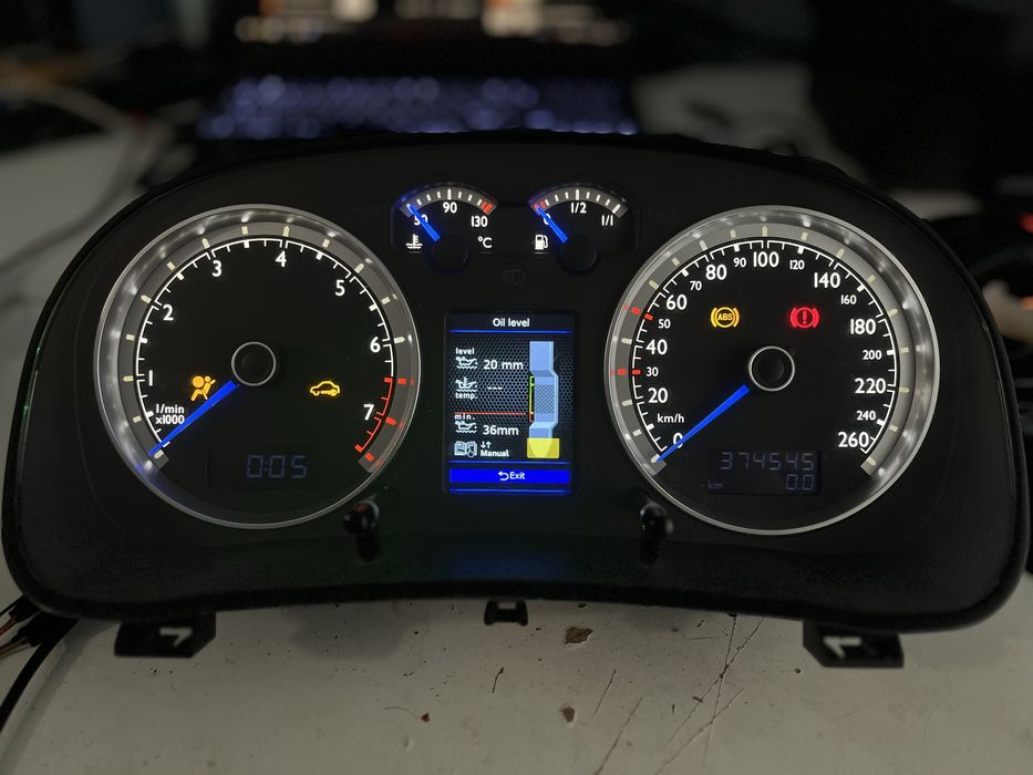 Километраж за Golf 4 с 3DColorMFD