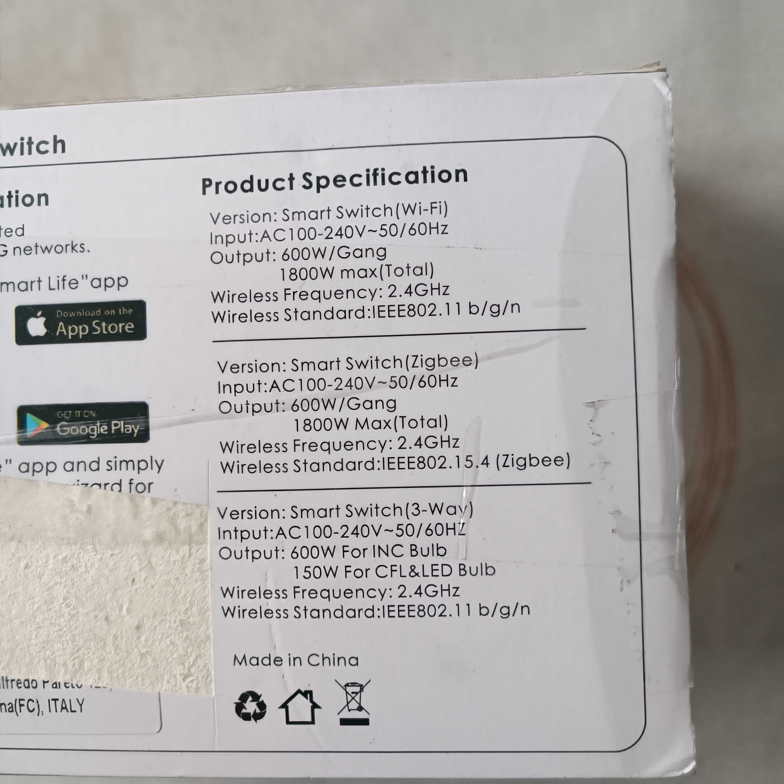Smart wall switch