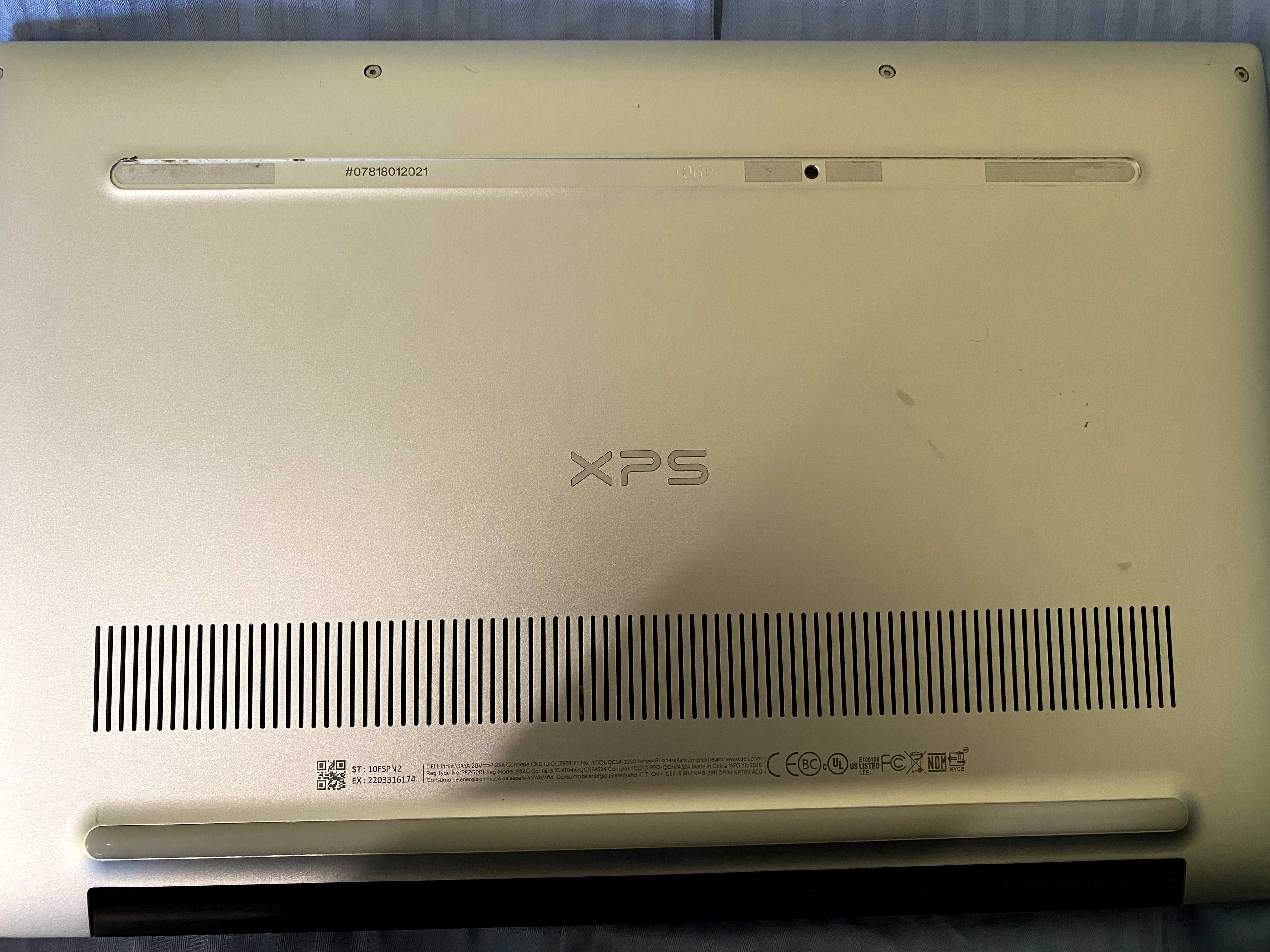 DELL XPS model P82G