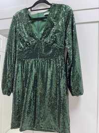 Rochie paiete verde