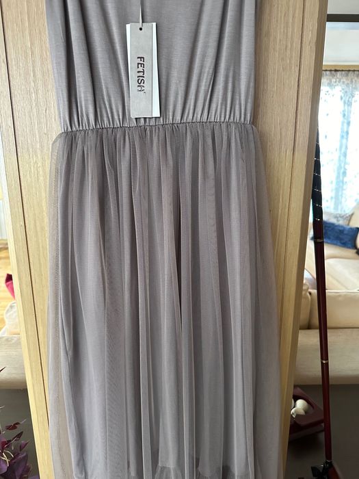 Рокля Фетиш в сиво