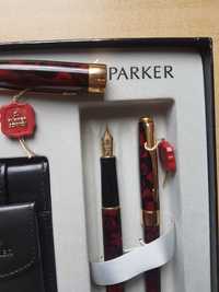 Vand Parker Sonnet Laque Red Marble 18K Nou