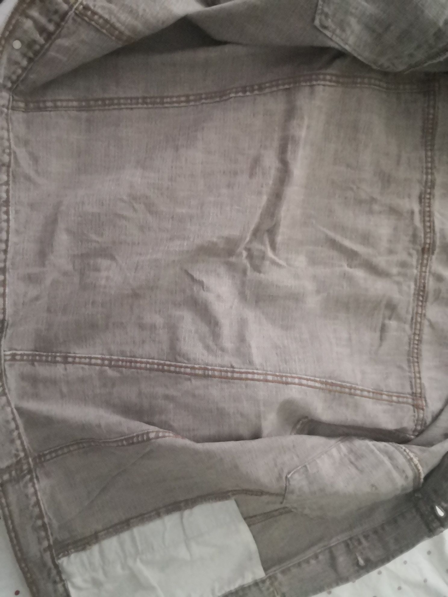 Geaca blugi jeans barbati originala Paladino maro-bej XL 46 48