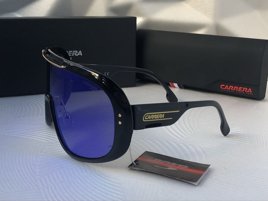 Мъжки слънчеви очила маска carrera epica 2 цвята черни сини