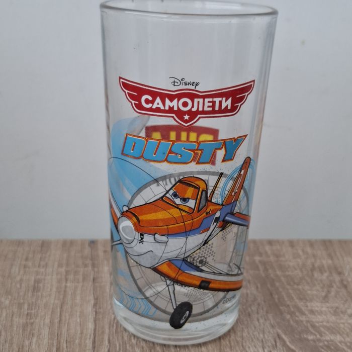 Стъклени чаши самолети Дисни - 250 мл.