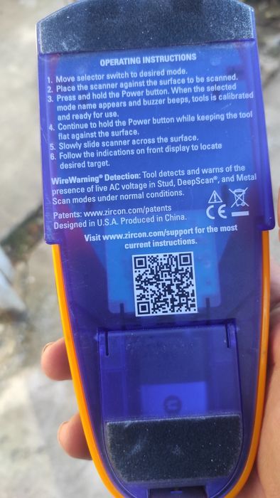 Detector electric metal zircon