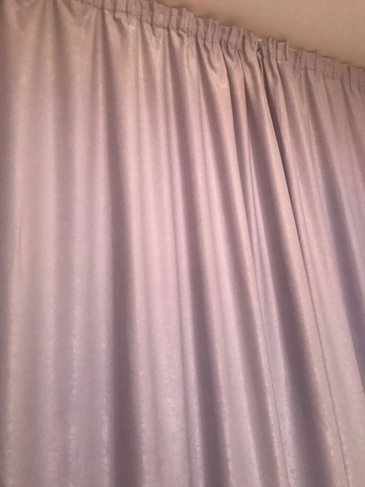 Тънки бели пердета 3бр височина 245 см  ширина 140см за 1 бр Нови