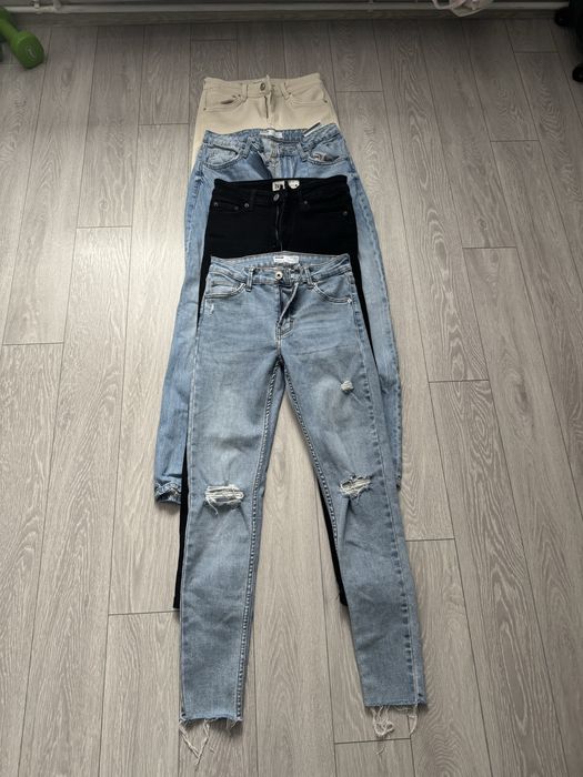 Set 4 perechi blugi Zara&Berska marimea 36