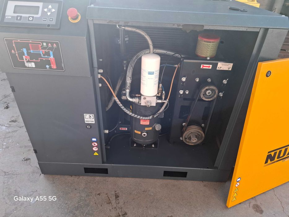 Compresor cu Surub Nuair Italian de 11 kw, 10 bar,AN 2016. 0RE 9970