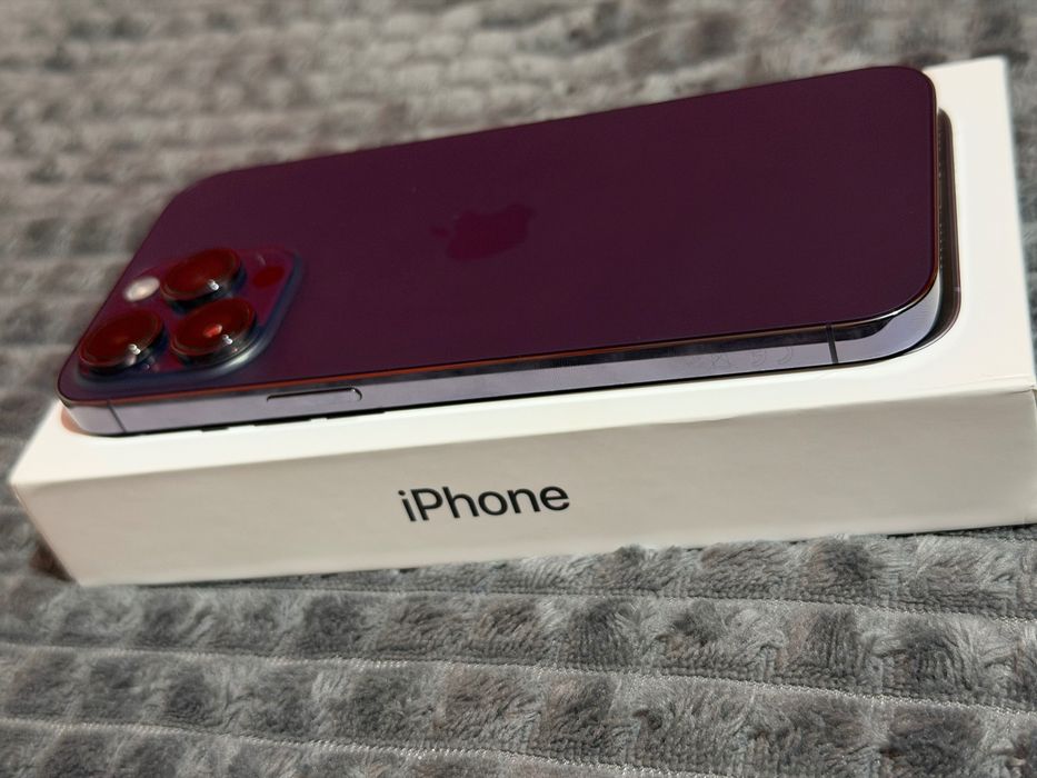 Продавам iPhone 14 PRO MAX 256 GB Deep Purple - отлично състояние