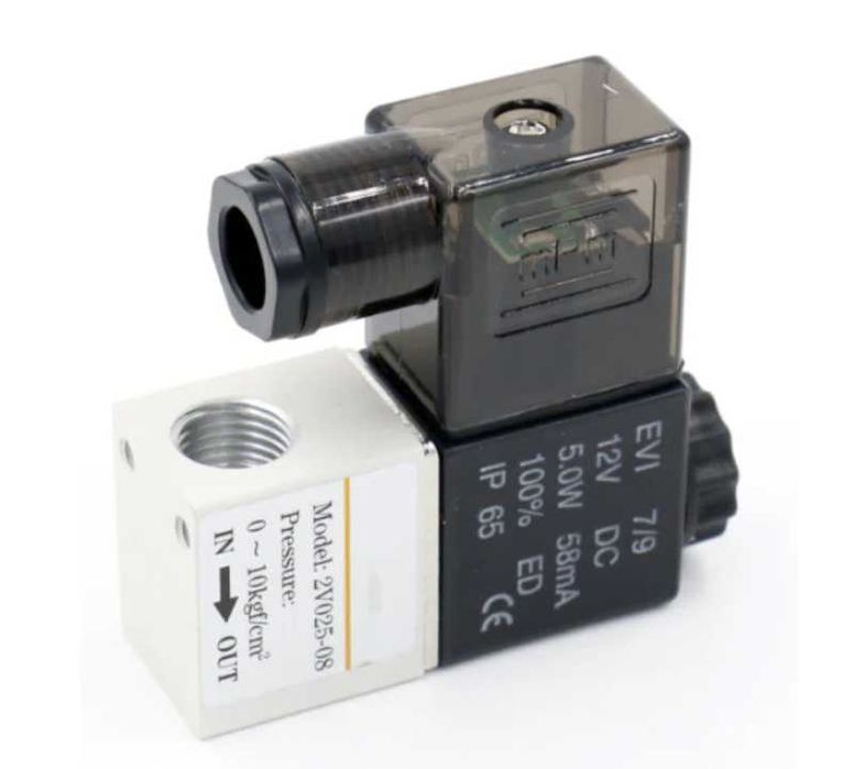 Электромагнитный (соленоидный) клапан 1/4, 12V.