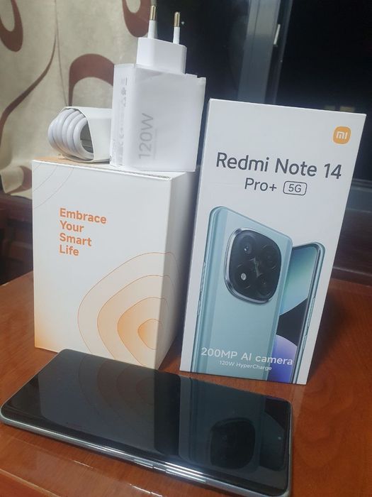 Смартфон Xiaomi Redmi note 14 pro Plus 5g в подарок Bluetooth колонки
