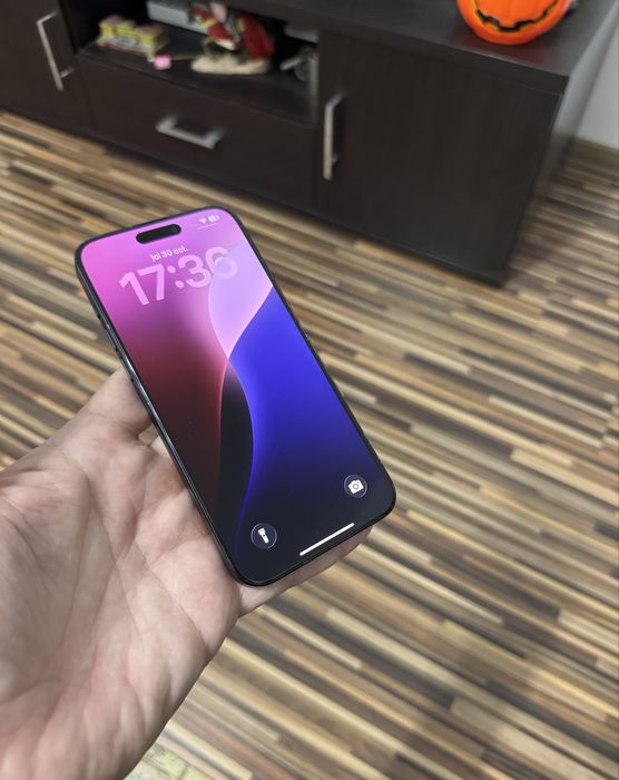 iPhone 15 PRO Max, blue, memorie 256Gb, baterie 87%,iOS 26,cablu,cutie