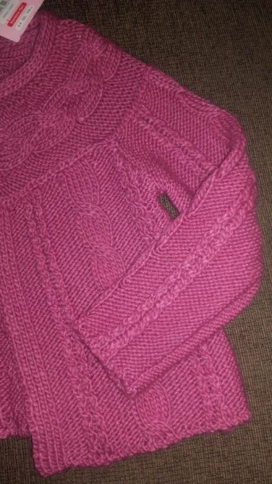 Cardigan lana fetita 3-4 ani, nr.104, nou!