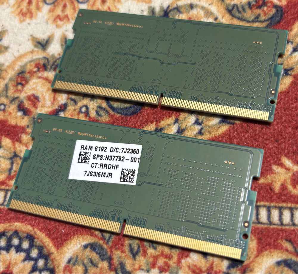 ОЗУ для ноутбука samsung DDR5 16 GB (2x8) 5600 mhz SODIMM