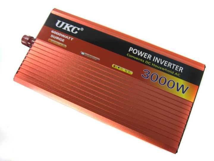 Инвертор UKC с дисплей 12V 220v /24V 220V 500w/1000w/2000w/3000w/4000w