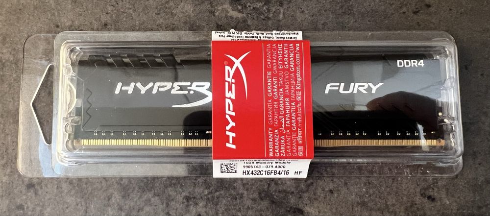 Kingston Fury HyperX 16GB 3200MHz DDR4 Ram Памет