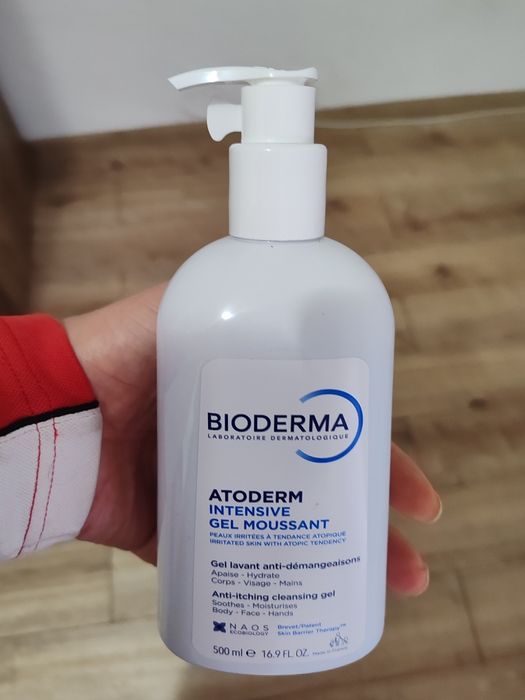 Bioderma Atoderm Gel Spumant 500ml, piele uscata sau atilopica NOU