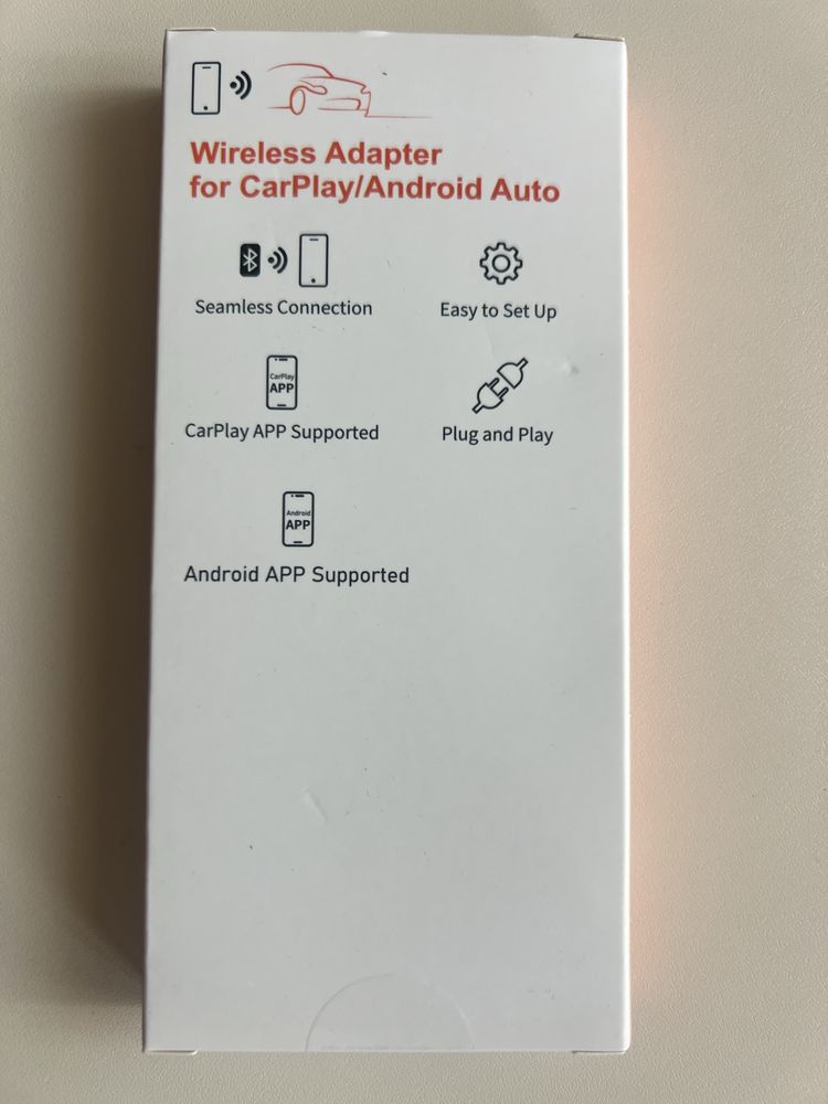 2 в 1 Безжичен Carplay Адаптер за iPhone и Android