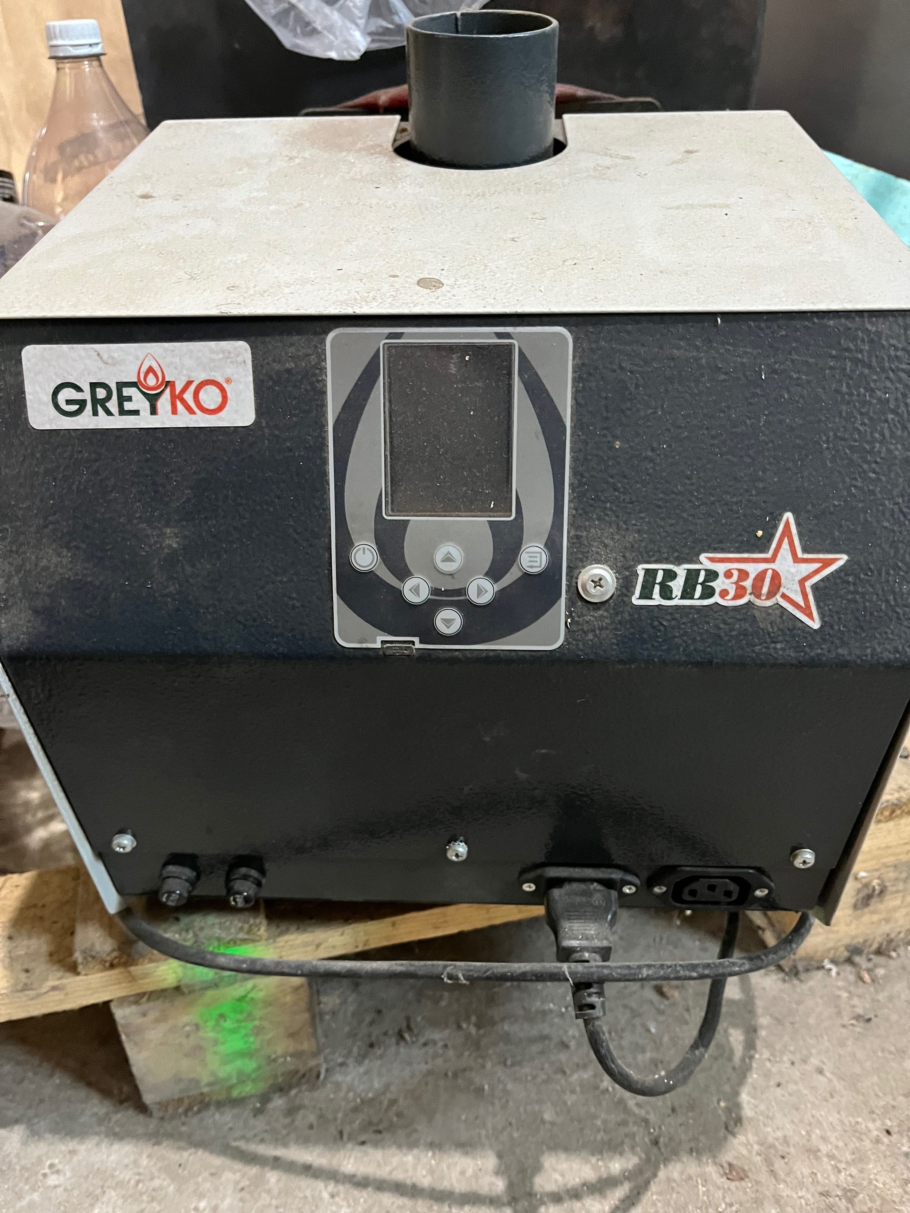 Котел GOLDEN FIRE + горелка Greyko RB 30KW + буфер Sunsystem + бункер