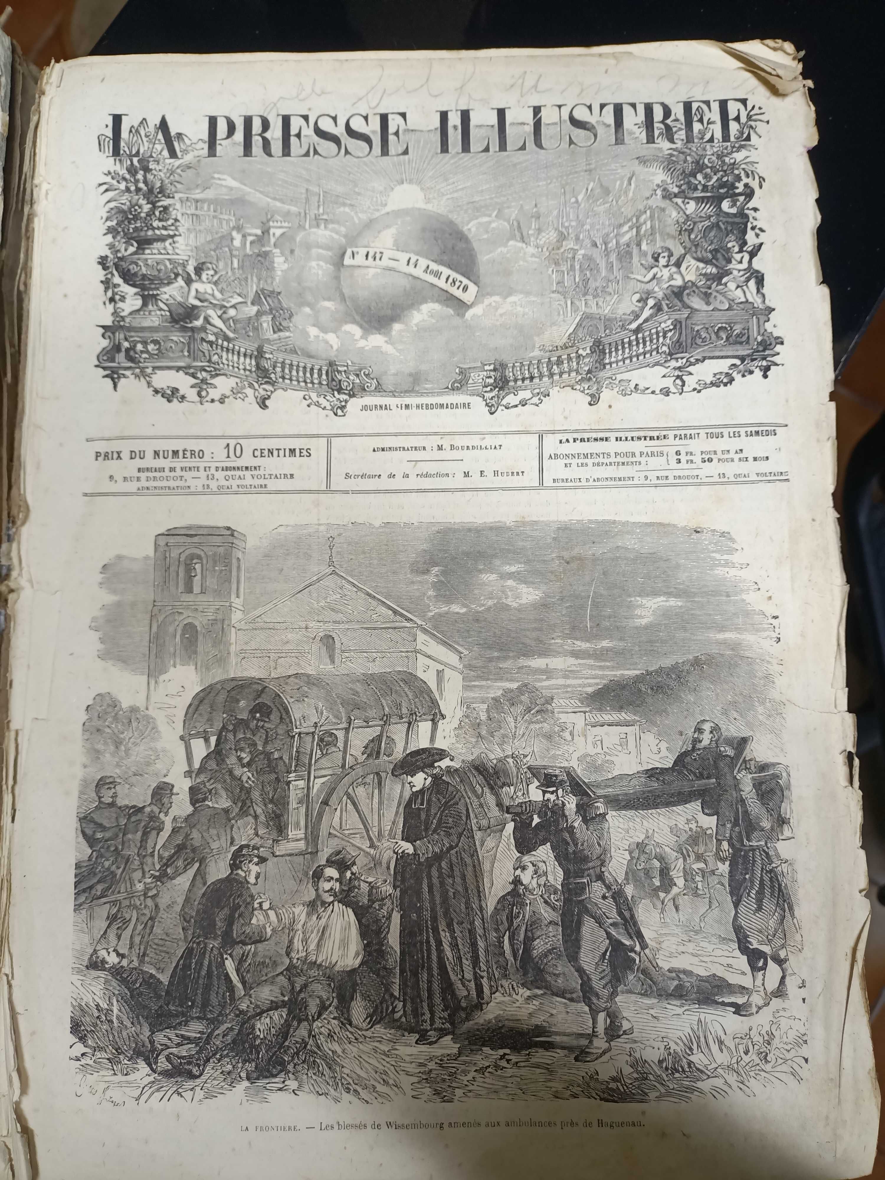 Carte veche LA PRESSE ILLUSTREE 1870 - 72