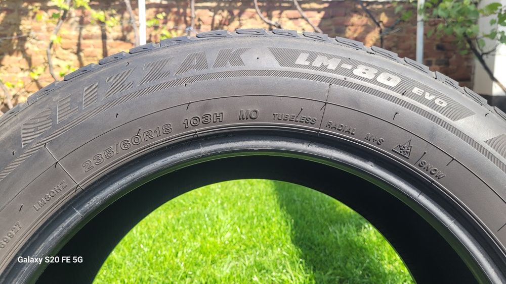 235/60 R18 Bridgestone dot 3417 M+S