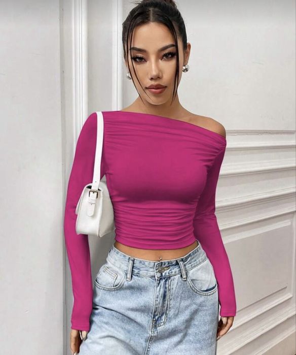 Дамска розова блуза