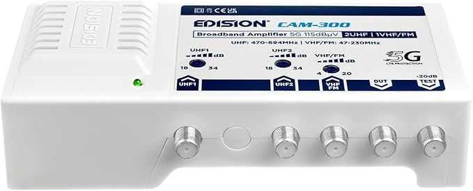 EDISION Многообхватен усилвател за кабелна телевизия, DVB-T/T2 и радио